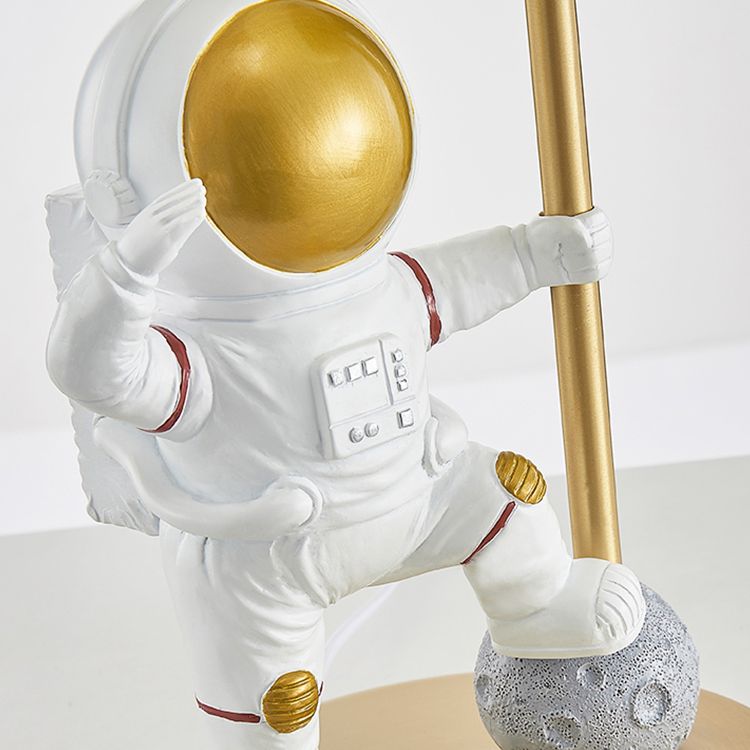 Astronaut Kids Bedroom Table Light Glass 1 Bulb Nordic Nightstand Light