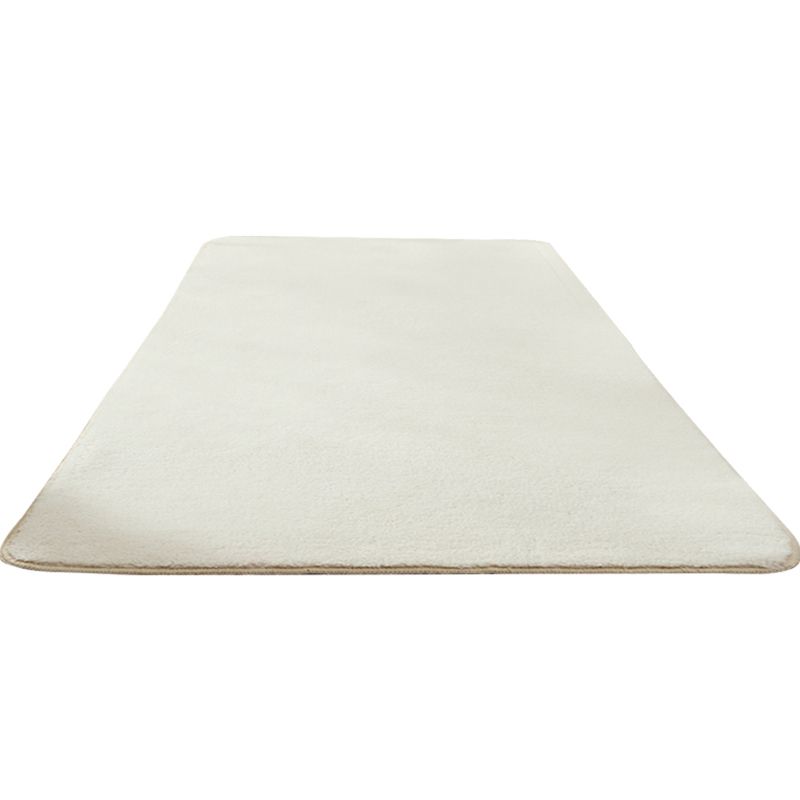 Casual Bedroom Rug Multi Colored Solid Color Indoor Rug Synthetics Easy Care Stain-Resistant Carpet