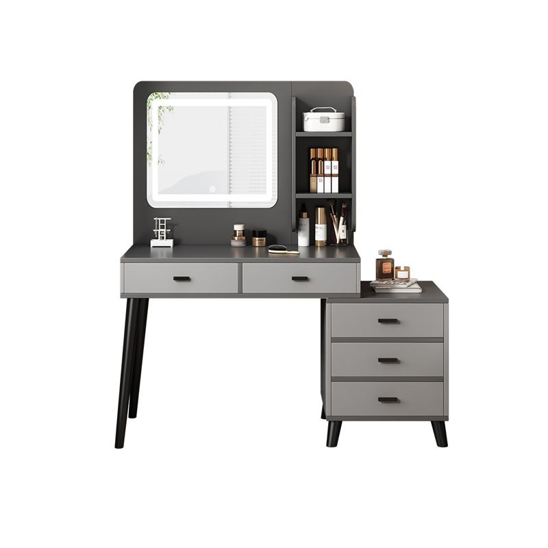 Modern 15.7" Wide Make-up Vanity with Drawer Modern Style Wooden Makeup Table