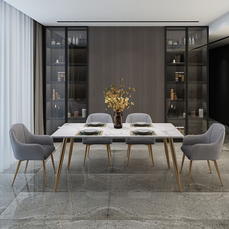 Glam Stone Dining Room Set 1/2/5/7 Pieces Dining Furniture Set /Separate Items