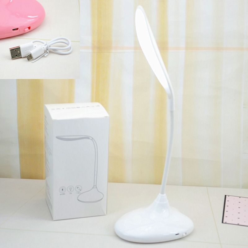 Mini lámpara de mesa LED de carga USB Luz de lectura de protección de oculares para el dormitorio para el dormitorio