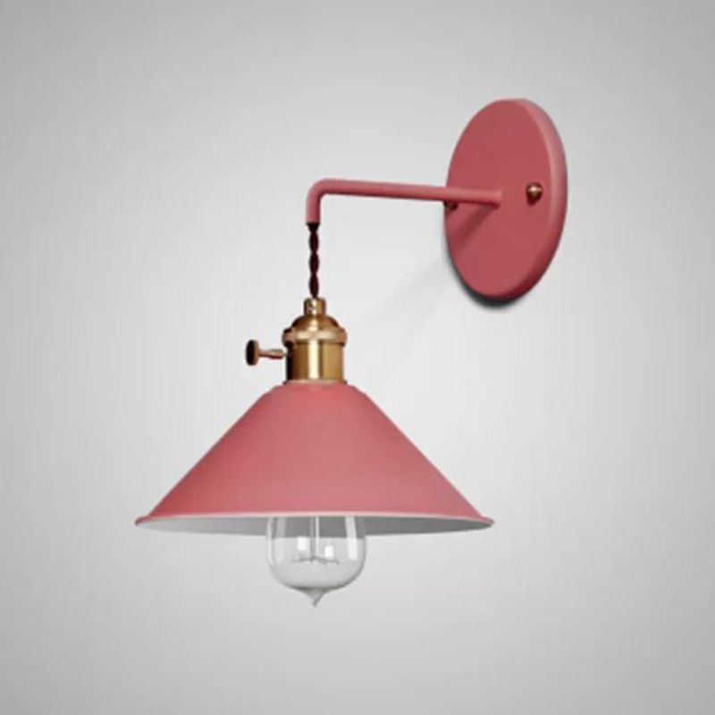 Flare Wall Mounted Lamps Modern Style Metal 1 Light Wall Light Sconces