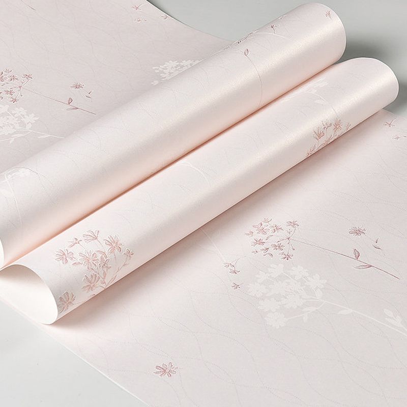 Pastel Color Dandelion Wallpaper Roll Flower Country Waterproof Wall Art for Bedroom