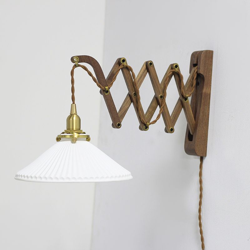 Moderner Stil Geometrischer Wandlampe Licht Holz 1 Lichtwandbeleuchtung Armaturen