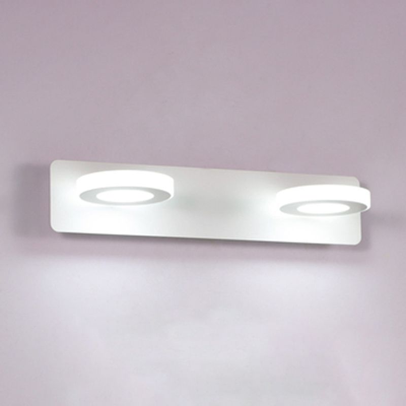 Geometric Wall Mounted Light Fixture Simplicity Style Acrylic LED White Wall Mount Lighting