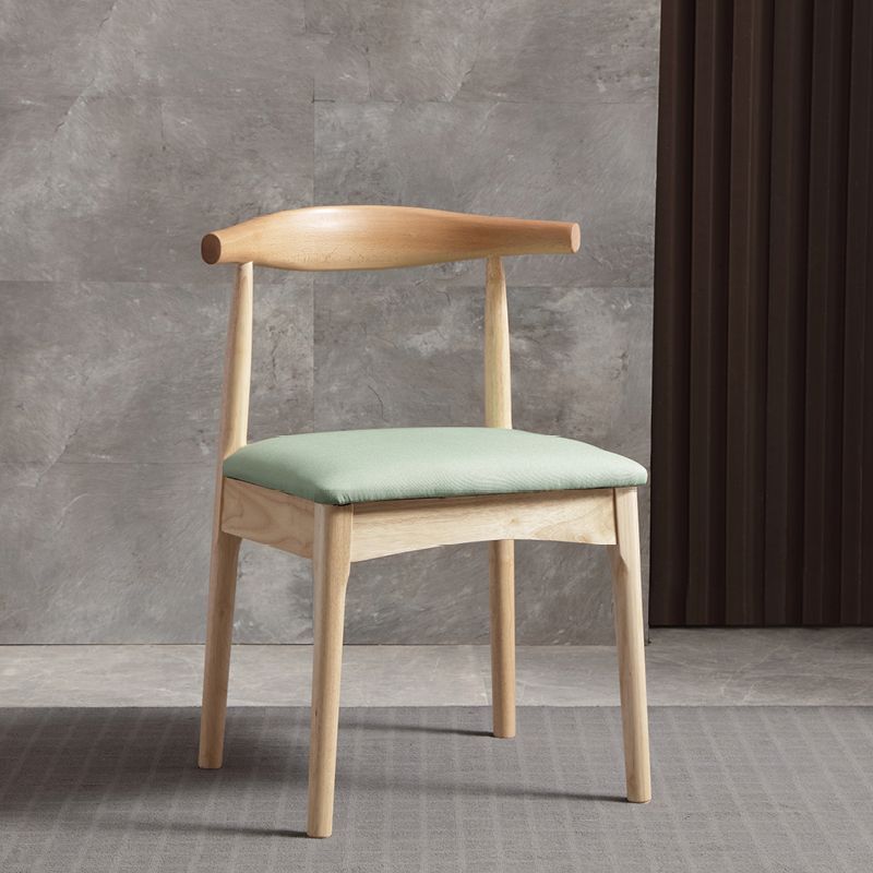 Glam Style Side Chair Wooden Open Back Indoor Dining Side Chair