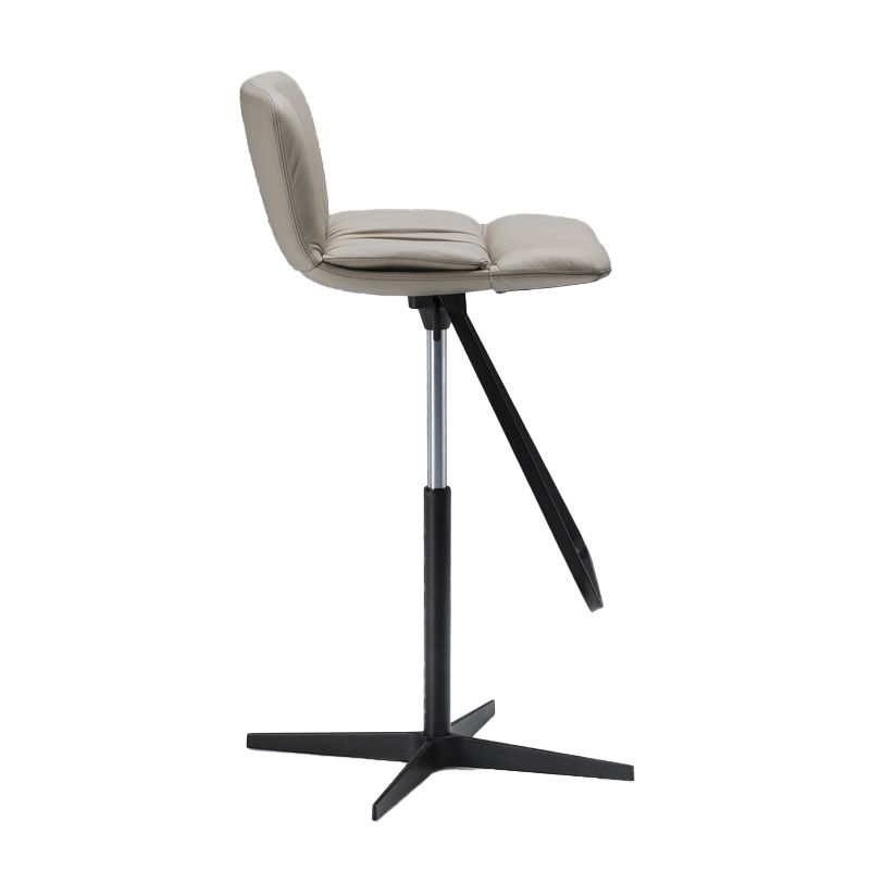 Industrial Style Rotatable Bar Stool Leather Counter Bar Stool for Home