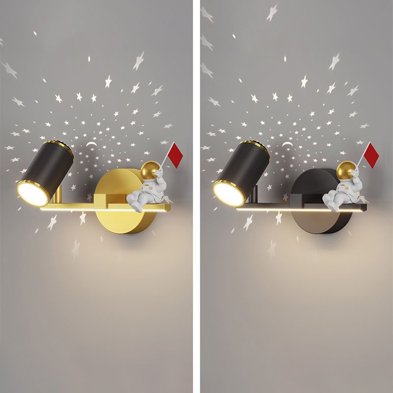 Kids Style Geometry Shape Wall Lights Metal 2-Light Wall Mount Lights