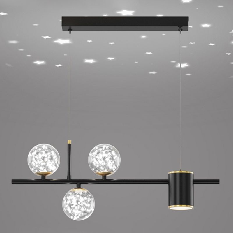 Contemporary Kitchen Island Lighting Geometric Metal Pendant Light Fixtures