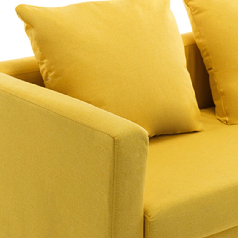 Contemporary Loose Back Standard Square Arm Slipcovered Seating