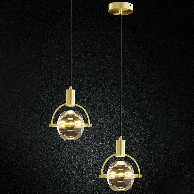 Kogellichtophanging hanger moderne eenvoudige kristallen hanglampen voor bed naast