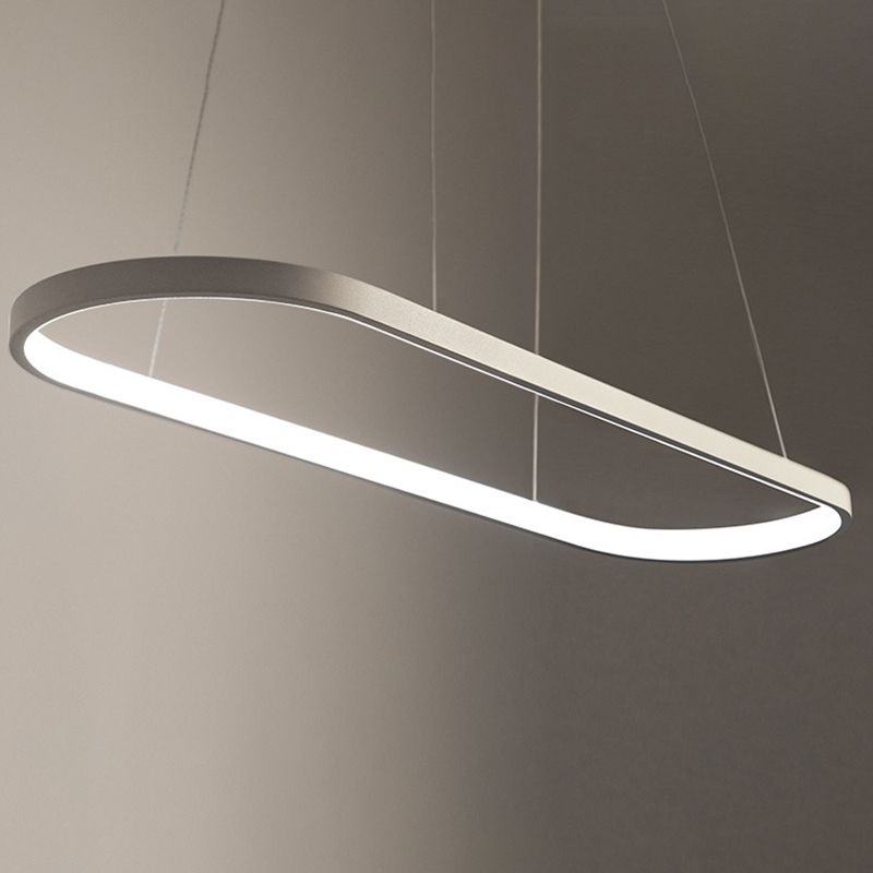 Moderne kroonluchters voor eetkamer ovaal plafond hanger licht metaal orb kroonluchter