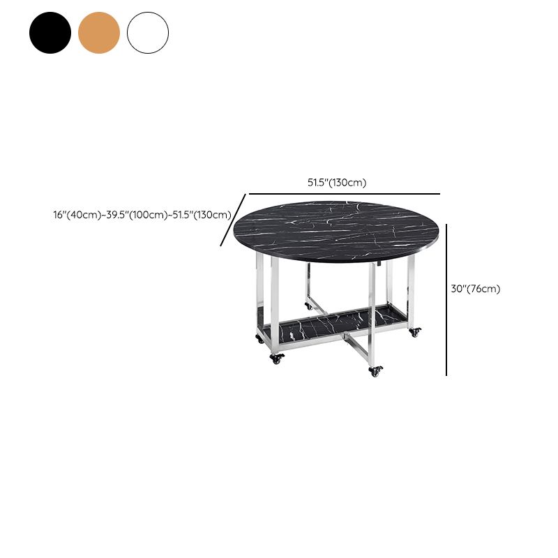 Modern Dining Table Metal Base Table for Kitchen Dining Room