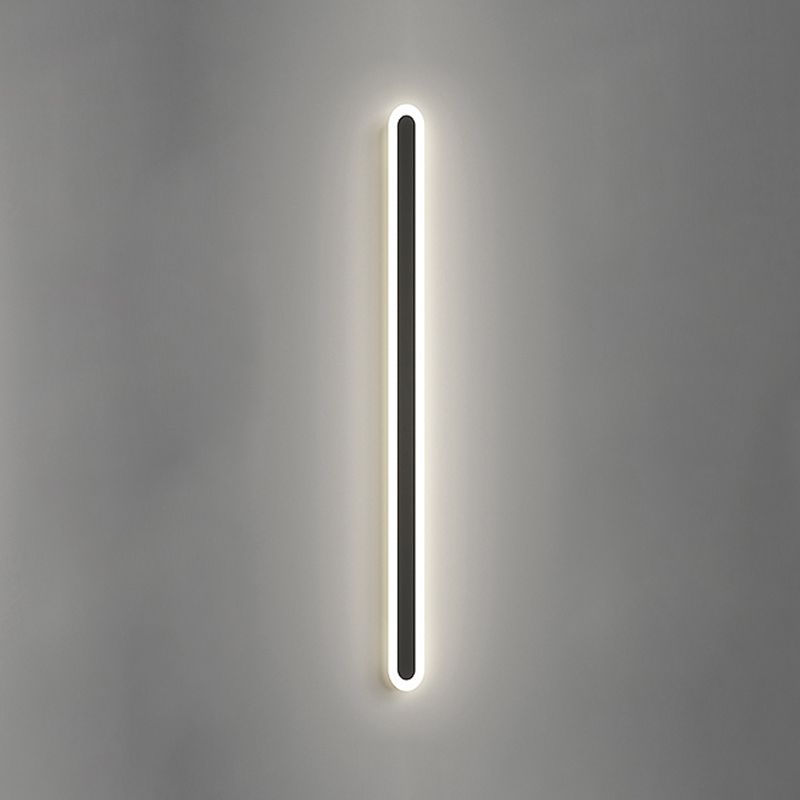 Lineare Form Metall Wandleuchten moderner Stil 1-Licht-Wandhalterung Beleuchtung