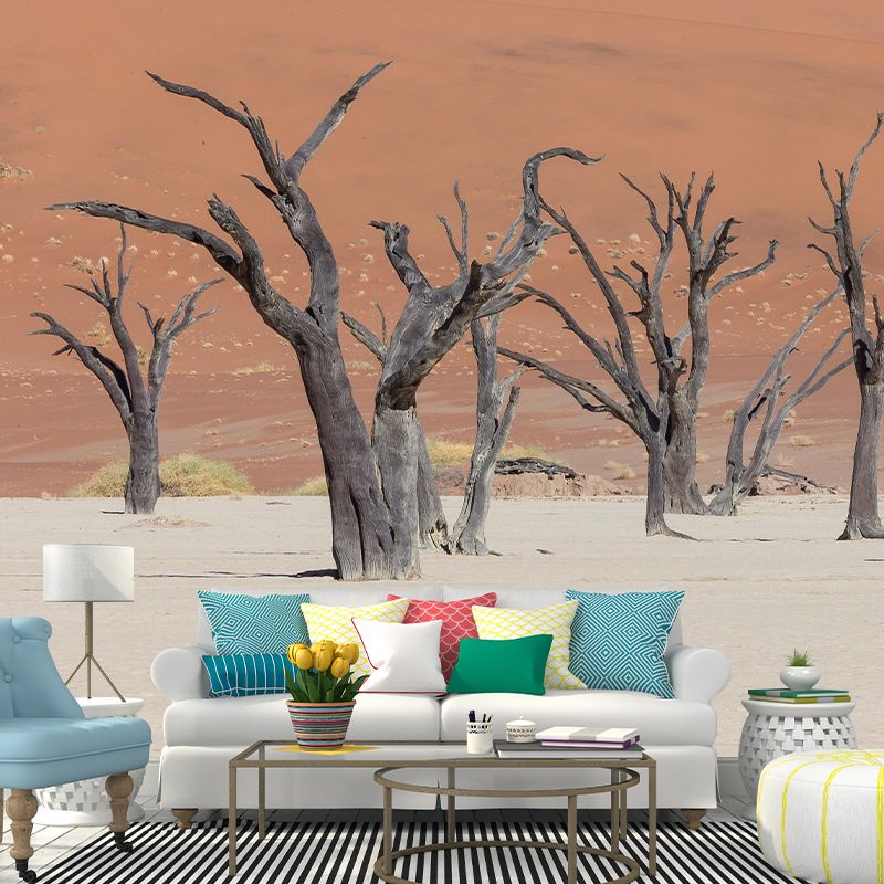 Home Decor Contemporary Photography Style Desert Mural Mildew Resistant