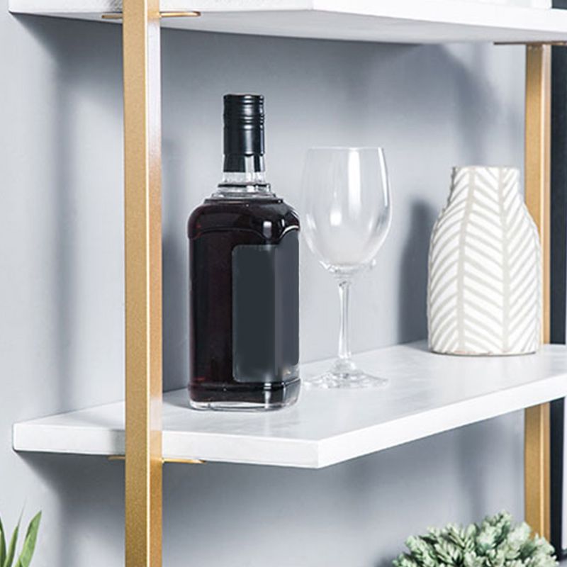 Industrial Wall Mounted Bookshelf Iron Frame Solid Wood Shelf Bookshelf