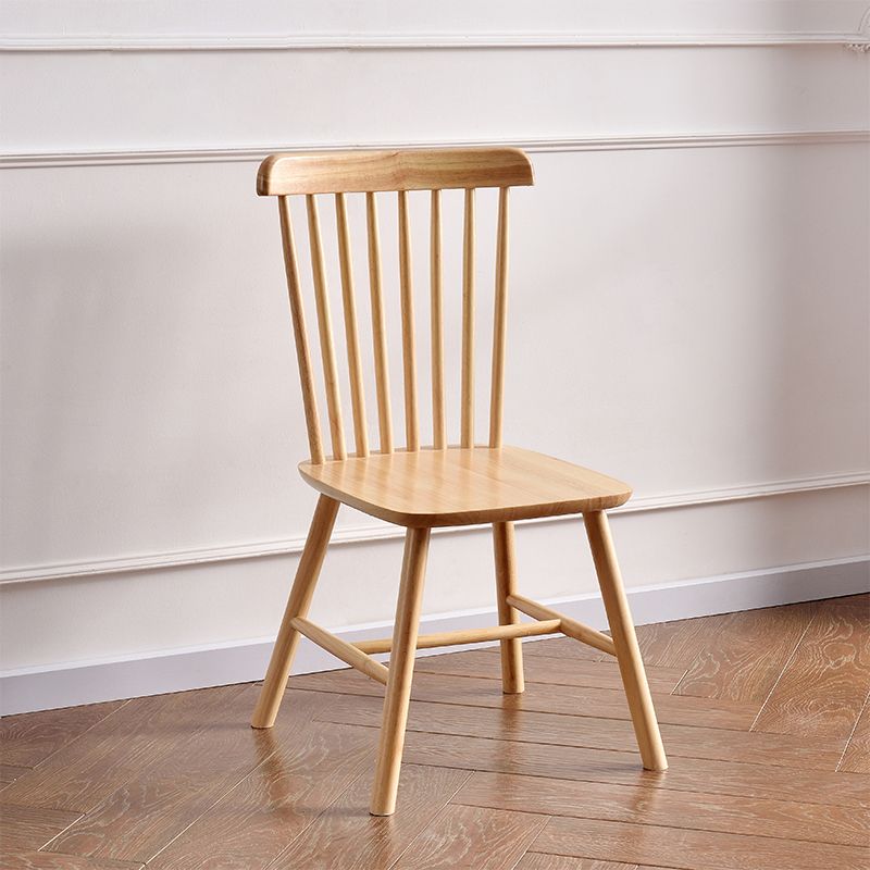 Traditional Wood Windsor Back Side Chair 19'' Wide Indoor Dining Chair