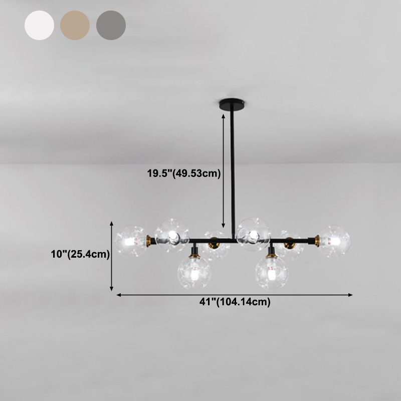 Modern Glass Pendant Lighting Nordic Island Light for Dining Room