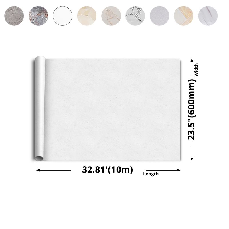 Marbling Peel & Stick Tile Stain Resistant Single Tile for Bathroom Backsplash