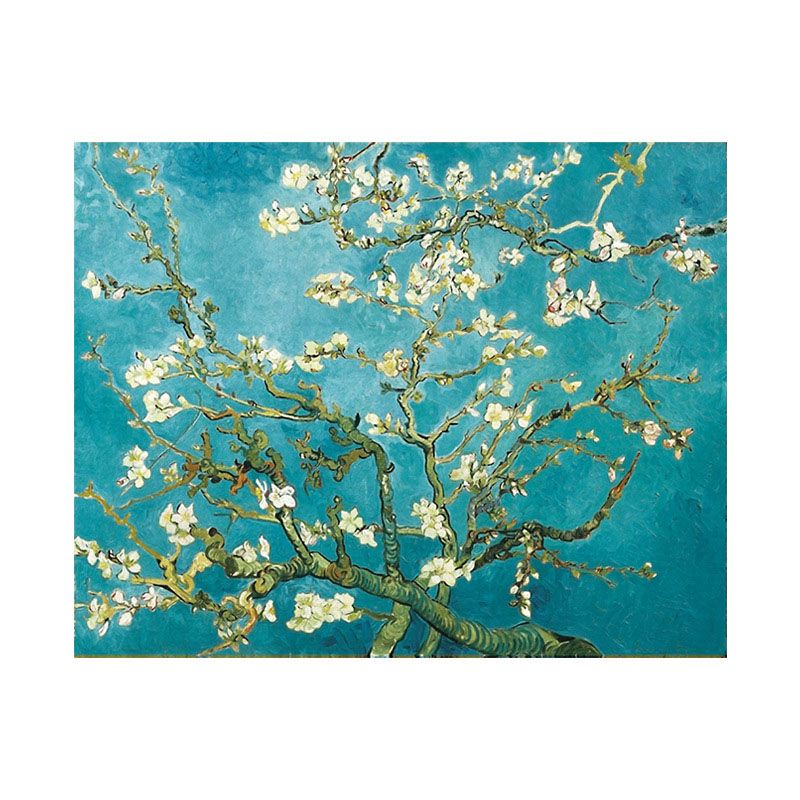 Green Modern Area Carpet Plant Pattern Polyester Area Rug Anti-Slip Backing Rug for Home Decor