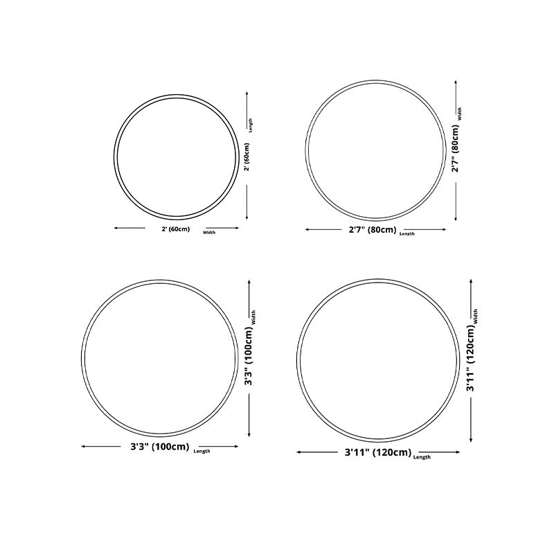 Round Medallion Print Rug Retro Polyester Carpet Stain Resistant Area Rug for Living Room