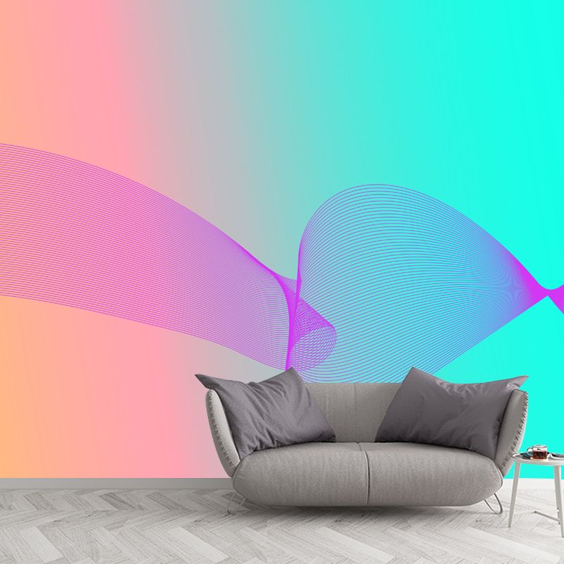 Contemporary Abstract Wall Art Personalized Size Mural Wallpaper for Dining Room