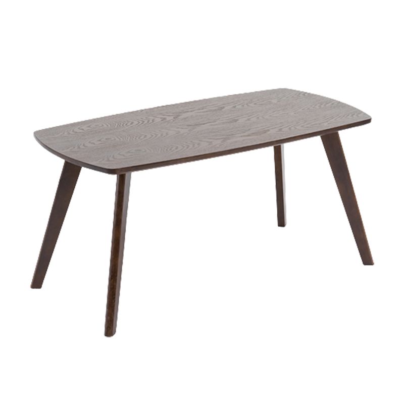 Contemporary Style Coffee Cocktail Table 4 Legs Solid Wood Coffee Table