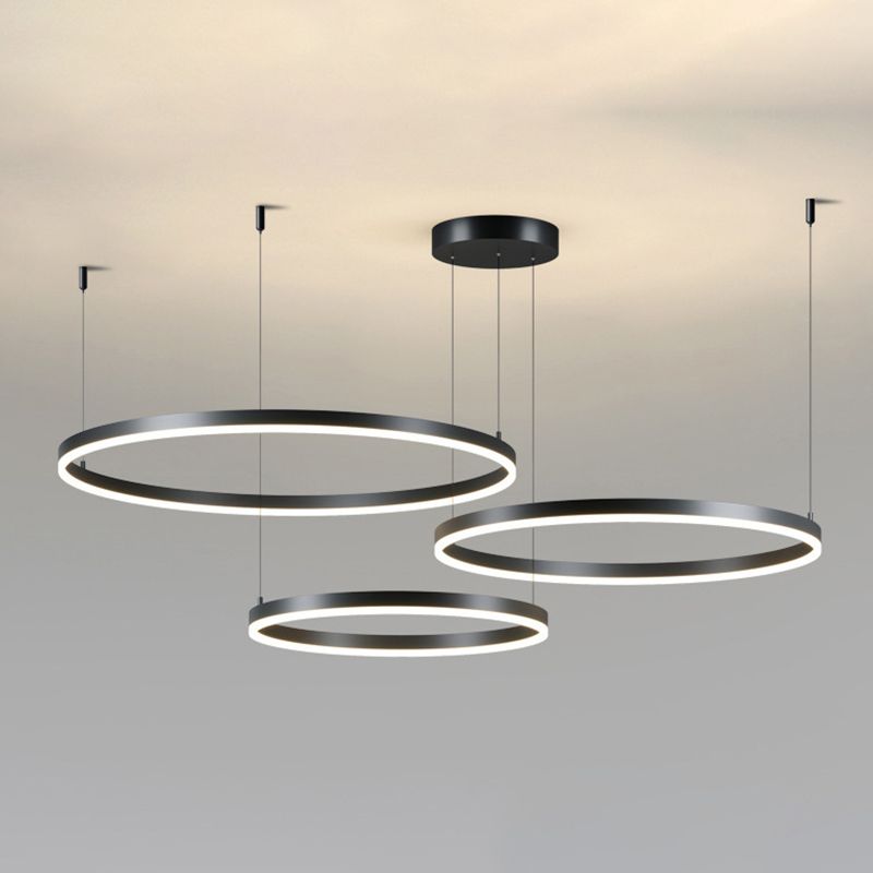 Unique Shape Chandelier Modern Style Metal Multi Light Hanging Lamp for Bedroom