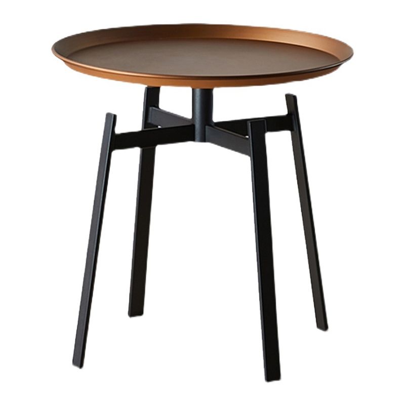 19.68 inch Tall Side Table Modern Metal Tray Top Side End Table