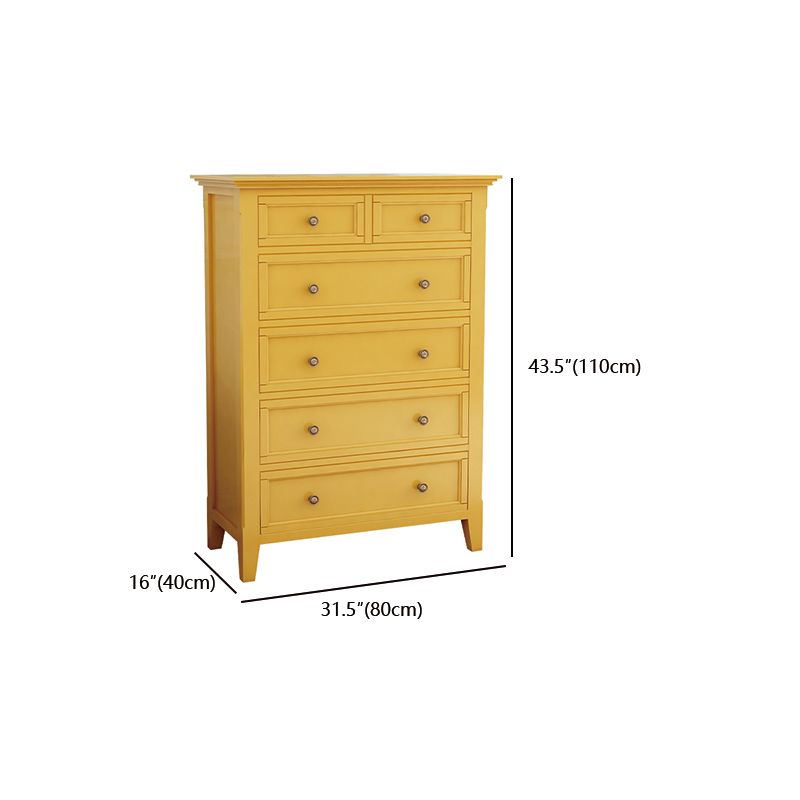 Rubber Wood Glam Dresser Horizontal Storage Chest without Mirror