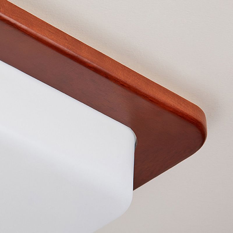 Weiße geometrische Deckenleuchte, minimalistische Acryl-LED-Einbauleuchte mit Keramikrosette