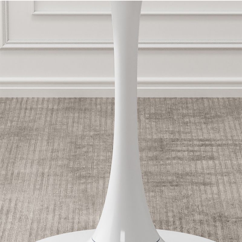 Pedestal Coffee Table Wood Round Coffee Table for Living Room