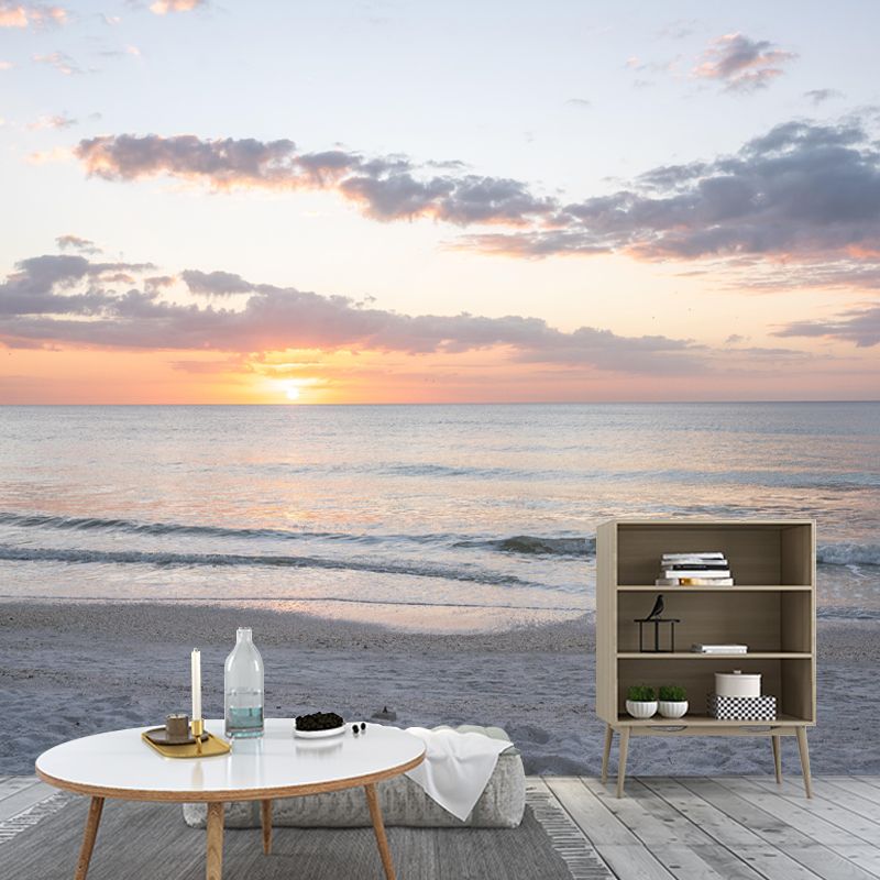 Contemporary Beautiful Seascape Mural Wall Decor Environment Friendly for Living Room