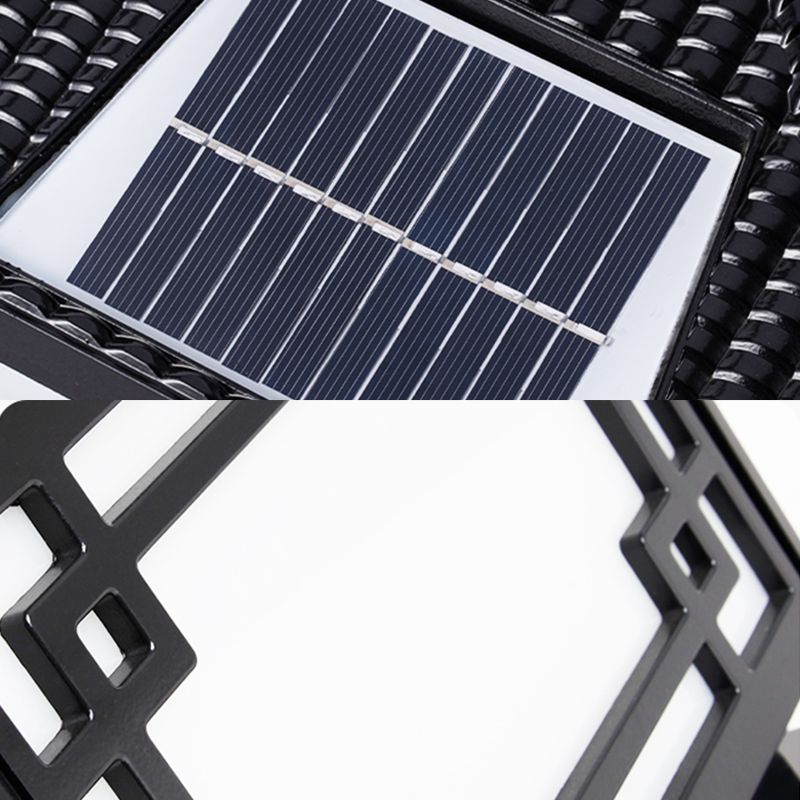 Minimalist Style LED Solar Lighting Fixture with Acrylic Shade for Garden