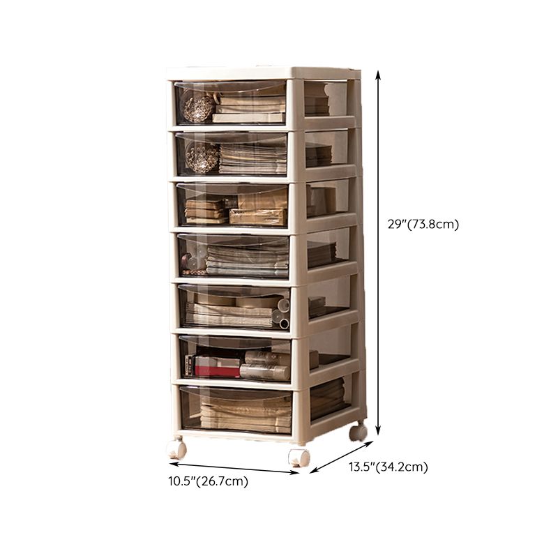 Modern Plastic File Cabinet Drawers Storage Filing Cabinet for Office