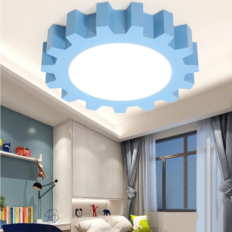 Metal Gear Ceiling Mount Light Cartoon LED Ceiling Light for Kindergarten