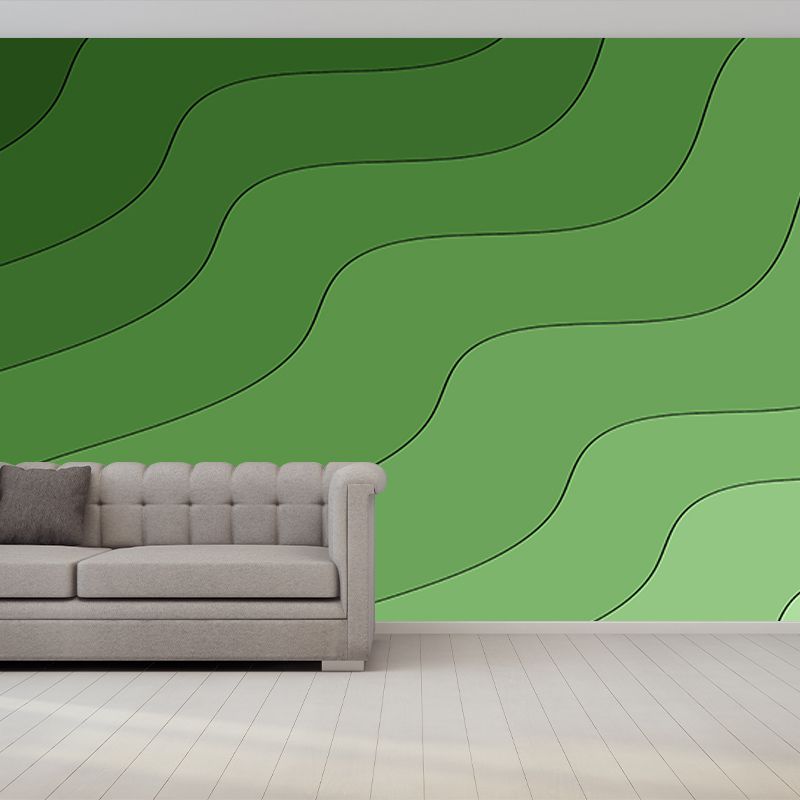 Abstract Lines Wallpaper Mural Decal Customized Modern Wall Covering for Bedroom