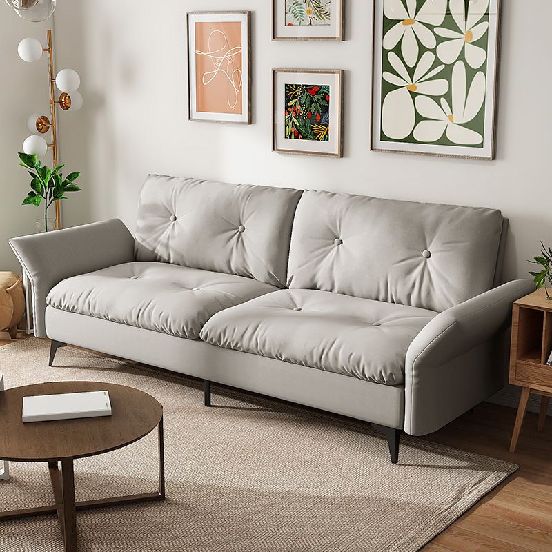 Glam Tufted Split-Back Flared Arm Living Room 2-seater Stationary Sofa