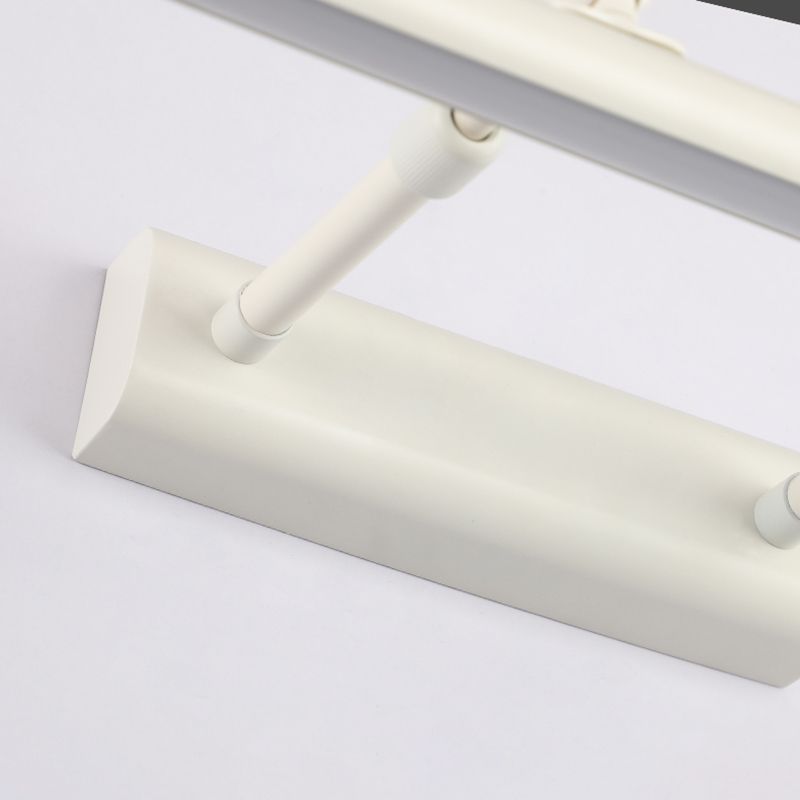 Moderne luci di vanità montate a parete lineare Luci specchietti per vanità in metallo con ombra acrilica