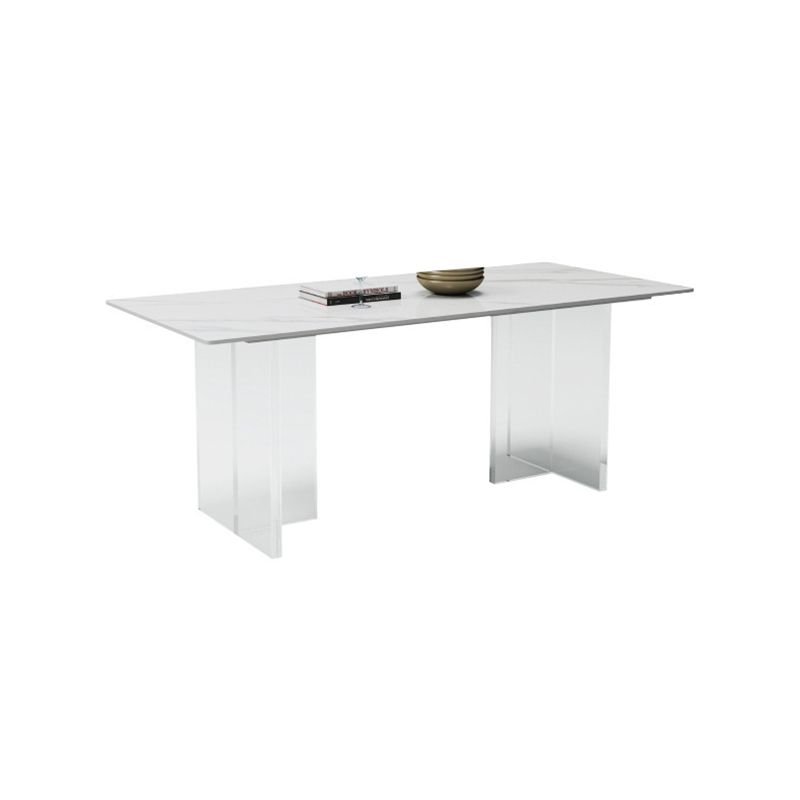 Modern Rectangle Sintered Stone Table Set 1/4/5/6/7/8 Pieces Dining Set