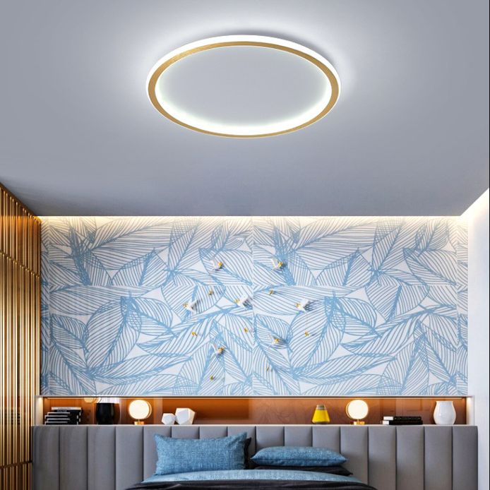 Ronde inbouwverlichtingsarmaturen Aluminium moderne eenvoud Inbouwlamp voor slaapkamer