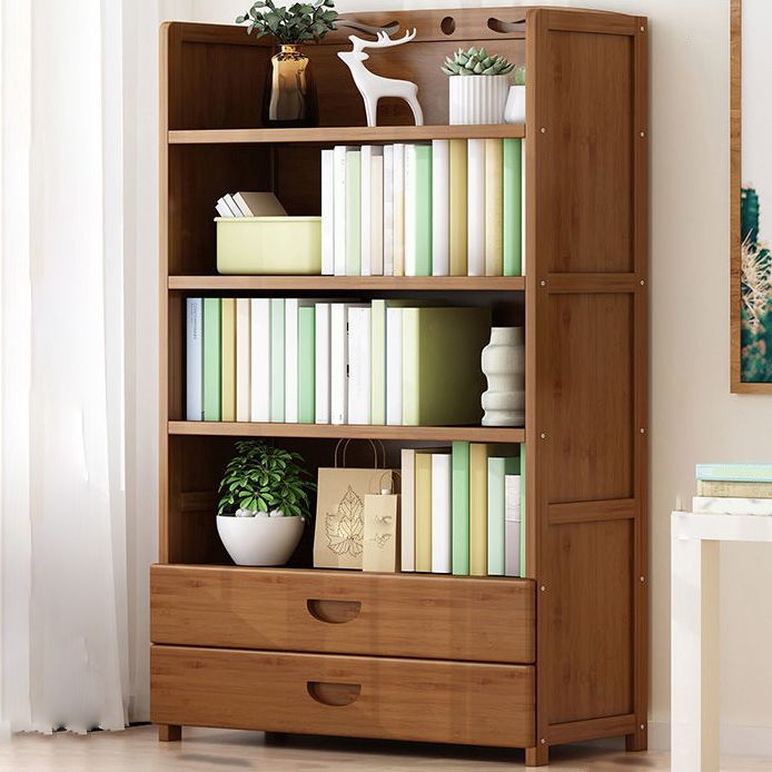 9.9" W Modern Bookcase Matte Finish Closed Back Bookshelf for Study Room