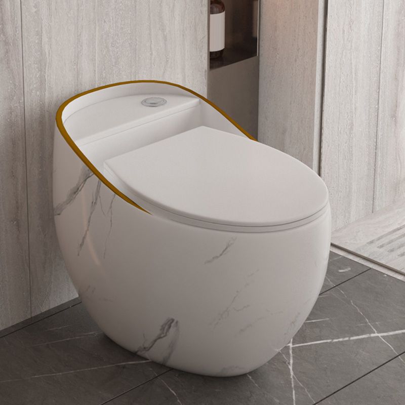 Siphon Jet Porcelain Toilet One Piece Toilet Floor Mounted Toilet Bowl