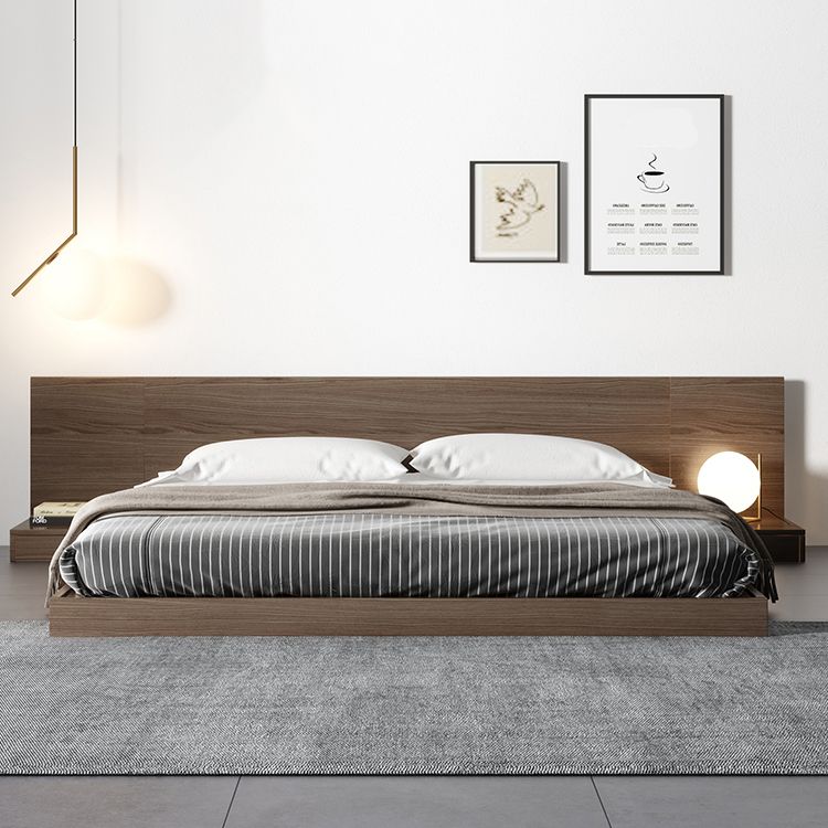 Wood Wire-Grid Platform Bed Frame,78.74" Bed Frame without Feet