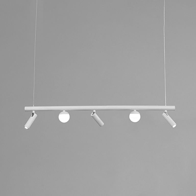 Cylinder Island Lighting Fixtures Contemporary Metal Island Pendant Light for Kitchen