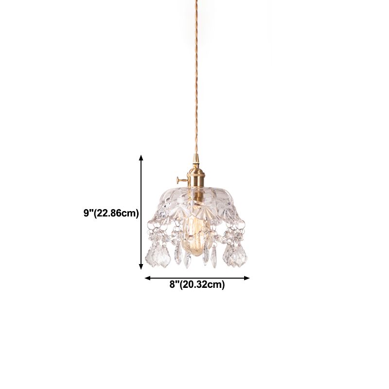 Modern Hanging Light Glass Shade Pendant Lighting Fixture for Sitting Room