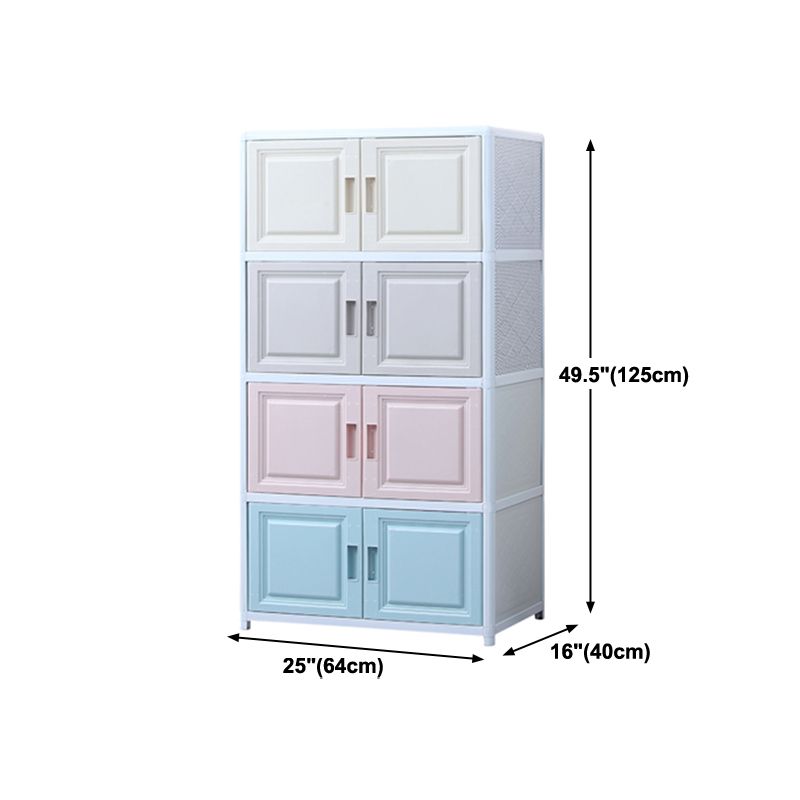 Modern Plastic Cabinets Sideboard Buffet Multicolored Living Room Buffet