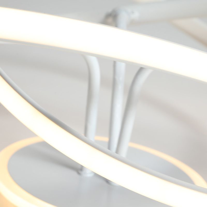 Modern LED Ceiling Light Strip Shape Ceiling Mount Lamp with Acrylic Shade for Bedroom