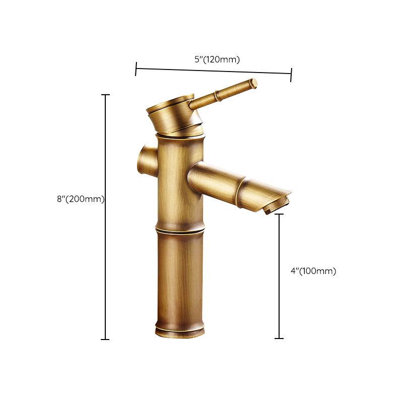 Country Style Faucet One Hole Vessel Sink Faucet with One Lever Handle
