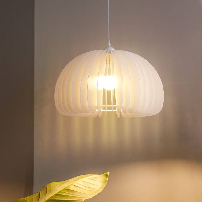 Style moderne Creative Hanging Lamp Acrylique 1 Light Pumpkin Shape Pendante Pendante for Corridor